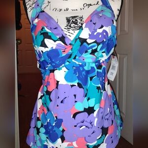Catalina Floral Halter Swimsuit Top